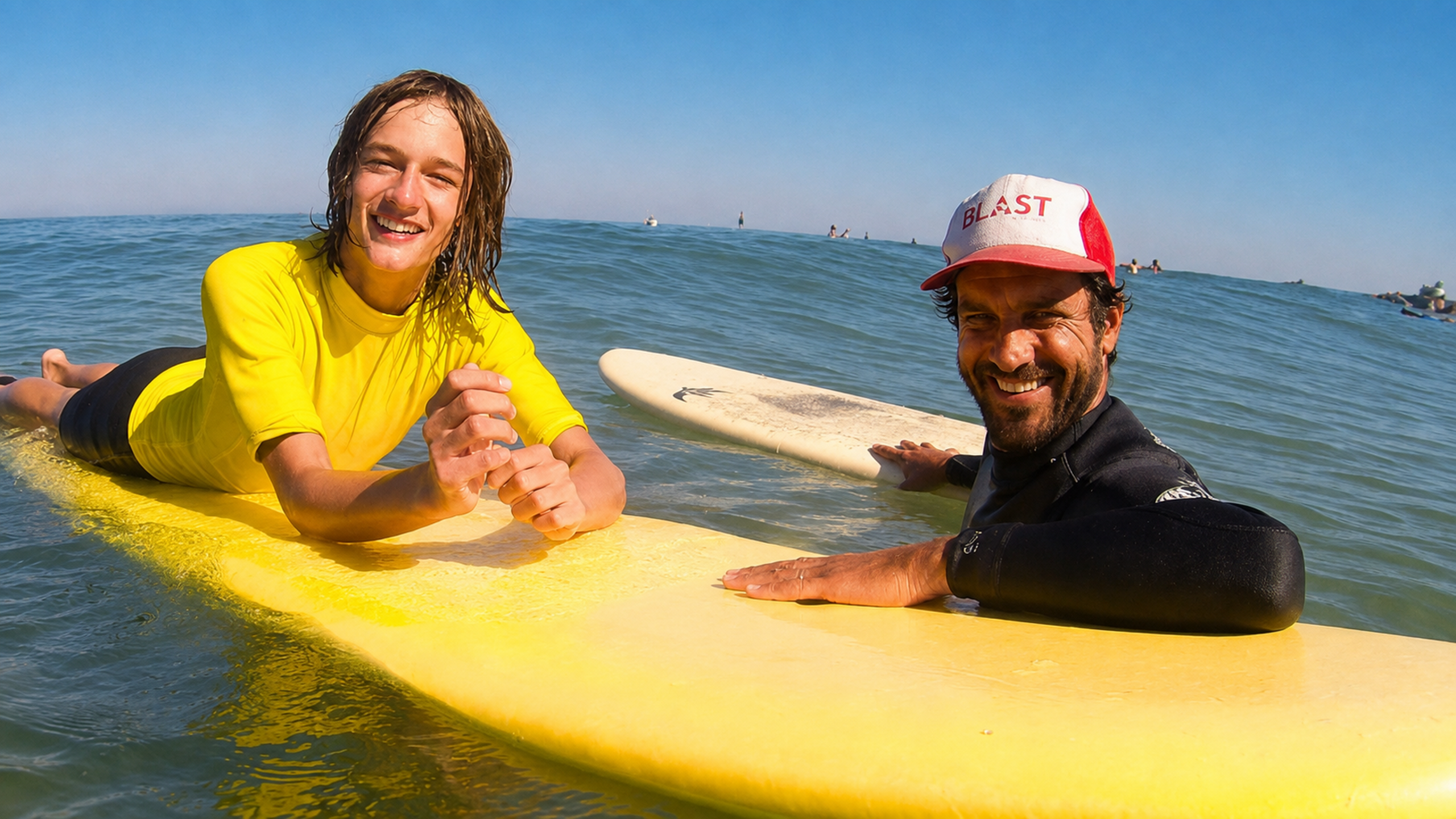 Clase de surf con Axel en Biarritz